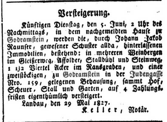 Jüdische Geschichte in Godramstein (Stadt Landau in der Pfalz)